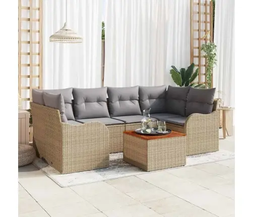 Aia Diivanikomplekt 7 Pcs Beež Ja Helehall