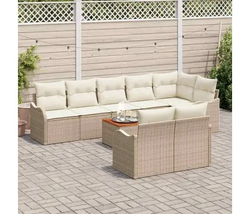 Aia Diivanikomplekt 9 Pcs Beež Ja Valge