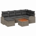 Sodo Sofų Rinkinys 7 Pcs Pilka