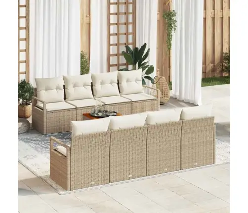 Dārza Dīvānu Komplekts 9 Pcs Bežs, Balts Lieli Vidaxl Dārza Dīvānu Komplekts 9 Pcs Bežs, Balts Lieli Vidaxl