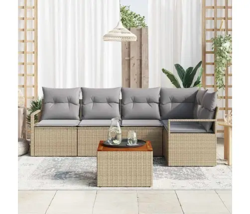 Aia Diivanikomplekt 6 Pcs Beež Ja Helehall