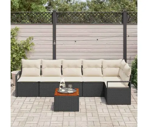 Aia Diivanikomplekt 7 Pcs Must Ja Valge