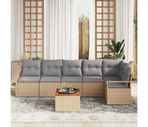 Aia Diivanikomplekt 7 Pcs Beež Ja Helehall