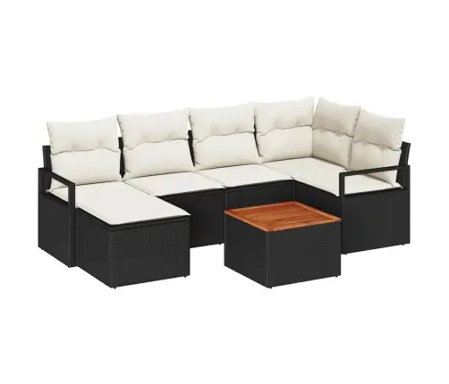 Aia Diivanikomplekt 7 Pcs Must Ja Valge