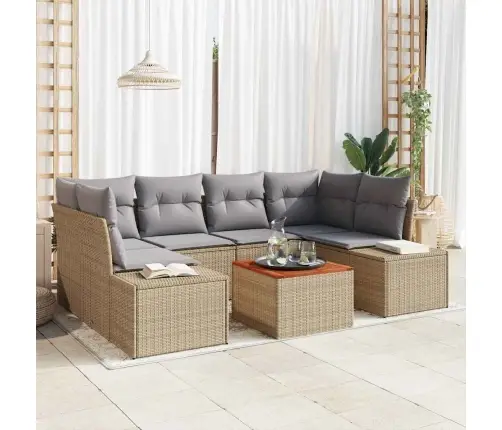 Aia Diivanikomplekt 7 Pcs Beež Ja Helehall