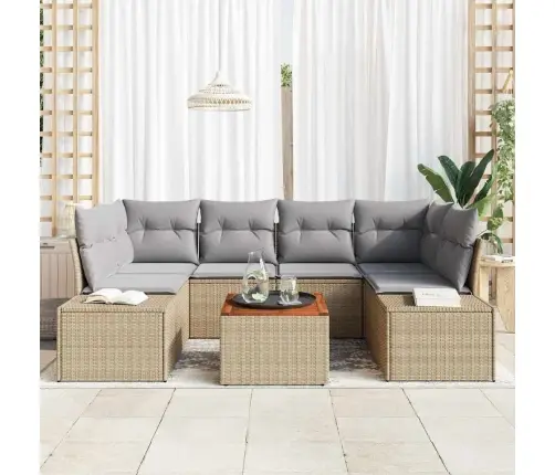 Aia Diivanikomplekt 7 Pcs Beež Ja Helehall