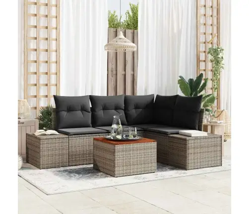 Aia Diivanikomplekt Ladustamisega 5 Pcs Hall Polürotang