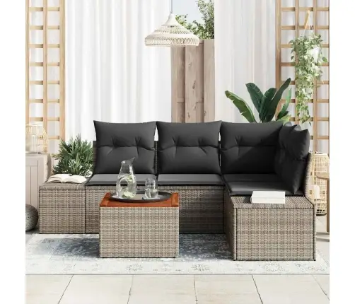 Aia Diivanikomplekt Ladustamisega 5 Pcs Hall Polürotang