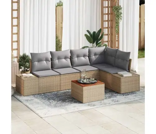 Aia Diivanikomplekt 6 Pcs Beež Ja Helehall