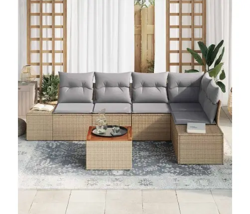 Aia Diivanikomplekt 6 Pcs Beež Ja Helehall