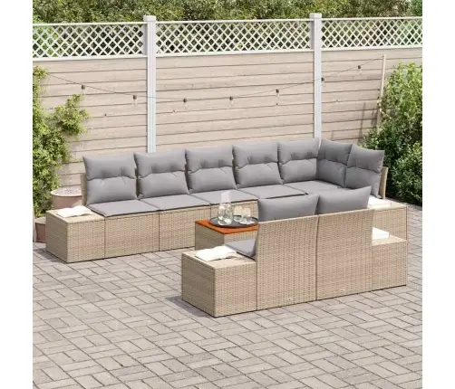 Aia Diivanikomplekt 9 Pcs Beež Ja Helehall