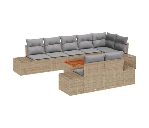 Aia Diivanikomplekt 9 Pcs Beež Ja Helehall