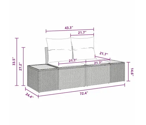 Aia Diivanikomplekt Padjaga 5 Pcs Must Polürooster Aia Diivanikomplekt Padjaga 5 Pcs Must Polürooster