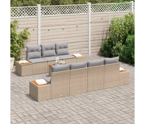 Aia Diivanikomplekt Padjaga 8 Pcs Beež Polürooster