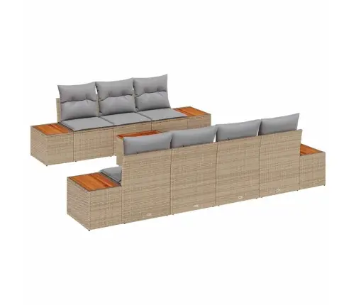 Aia Diivanikomplekt Padjaga 8 Pcs Beež Polürooster