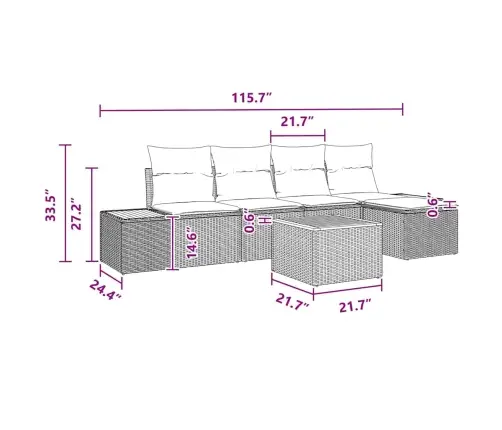 6 Gabalu Dārza Dīvāna Komplekts Ar Spilveniem Melna Polietilēna Rotangpalma Akāciju Vidaxl 6 Gabalu Dārza Dīvāna Komplekts Ar Spilveniem Melna Polietilēna Rotangpalma Akāciju Vidaxl