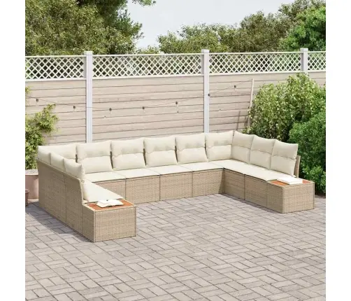 Aia Diivanikomplekt 10 Pcs Beež Ja Kreemjas 344 X 209 X 85 Cm