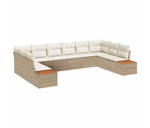 Aia Diivanikomplekt 10 Pcs Beež Ja Kreemjas 344 X 209 X 85 Cm