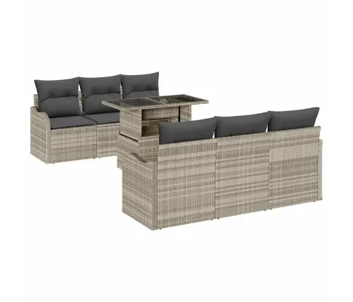 Aia Diivanikomplekt Padjaga Padjaga 7 Pcs Helehall Polürooster