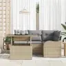 Aia Diivanikomplekt 5 Pcs Beež 100 X 55 X 73 Cm Polürooster Aia Diivanikomplekt 5 Pcs Beež 100 X 55 X 73 Cm Polürooster