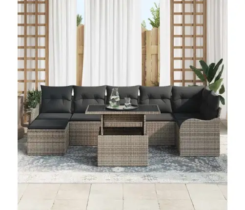 Aia Diivanikomplekt Padjaga 8 Pcs Hall Polü Rattan