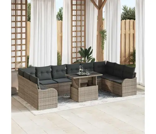 Aia Diivanikomplekt Padjaga Padjaga 11 Pcs Hall Polü Rattan