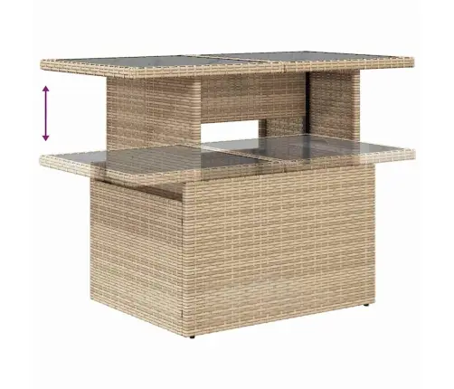 Aia Diivanikomplekt 6 Pcs Beež 100 X 55 X 73 Cm Polürooster