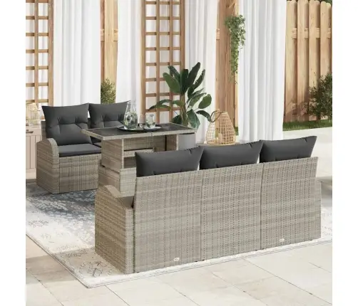 Aia Diivanikomplekt 6 Pcs Helehall 100 X 55 X 73 Cm Polürooster