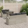 Aia Diivanikomplekt 6 Pcs Helehall 100 X 55 X 73 Cm Polürooster