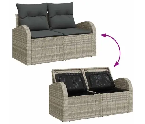 Aia Diivanikomplekt 6 Pcs Helehall 100 X 55 X 73 Cm Polürooster