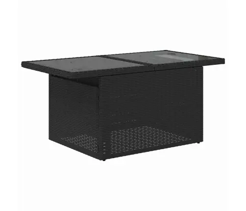 Sodo Sofų Rinkinys 8 Pcs Juoda 100 X 55 X 73 Cm Poli Ratanas