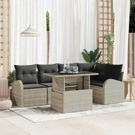 Aia Diivanikomplekt 6 Pcs Helehall 100 X 55 X 73 Cm Polürooster