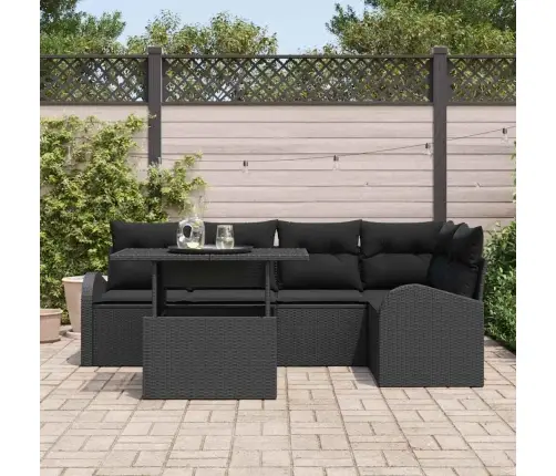 Aia Diivanikomplekt Padjaga Padjaga 6 Pcs Must Polürooster