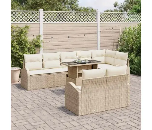 Aia Diivanikomplekt Padjaga 9 Pcs Beež Polürooster