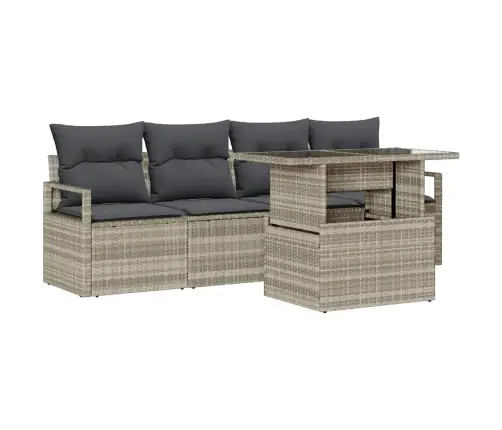 Aia Diivanikomplekt Ladustamisega 5 Pcs Helehall Polürooster