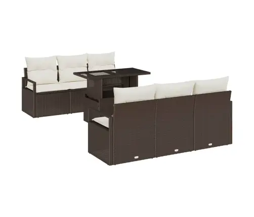 Aia Diivanikomplekt Padjaga 7 Pcs Pruun Polürooster