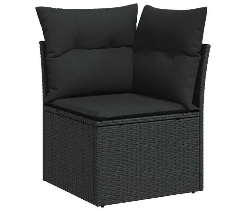 Aia Diivanikomplekt Ladustamisega 7 Pcs Must Polürooster