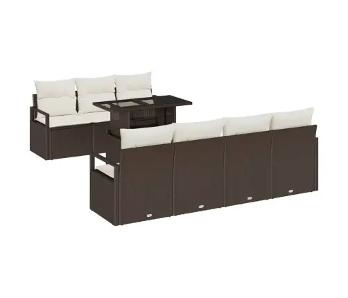 Aia Diivanikomplekt Padjaga 8 Pcs Pruun Polürooster