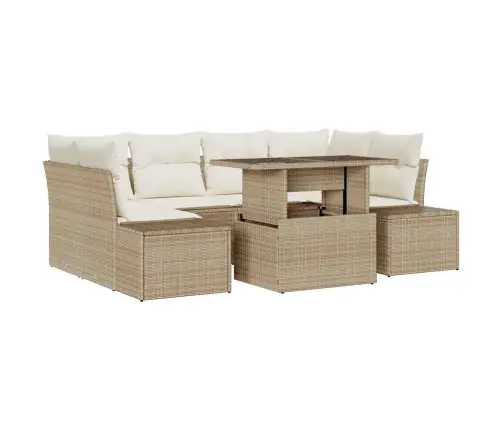 Aia Diivanikomplekt Padjaga 7 Pcs Beez Ja Koor 100 X 55 X 73 Cm
