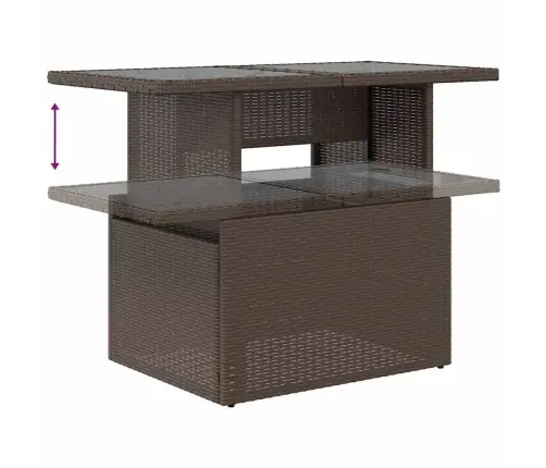 Aia Diivanikomplekt Ladustamisega 6 Pcs Pruun Polürooster