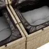 Aia Diivanikomplekt Ladustamisega 8 Pcs Beež Polürooster
