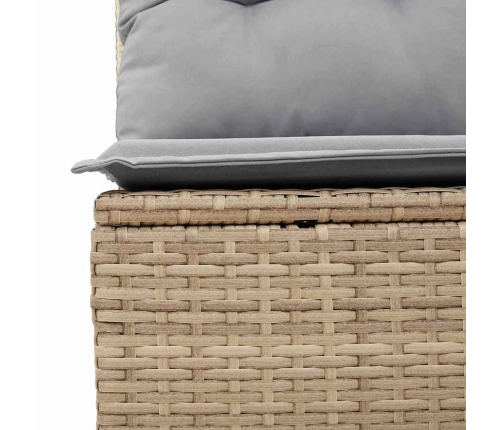Sodo Sofų Rinkinys Su Saugykla 9 Pcs Smėlio Poli Ratanas