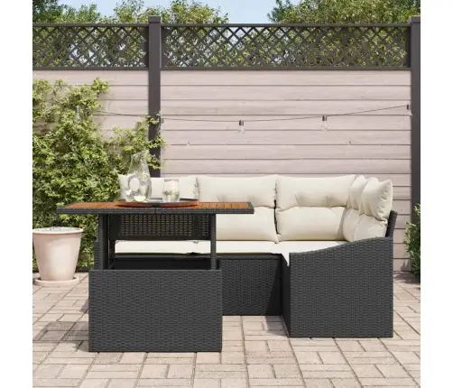 Aia Diivanikomplekt Ladustamisega 5 Pcs Must Polürooster