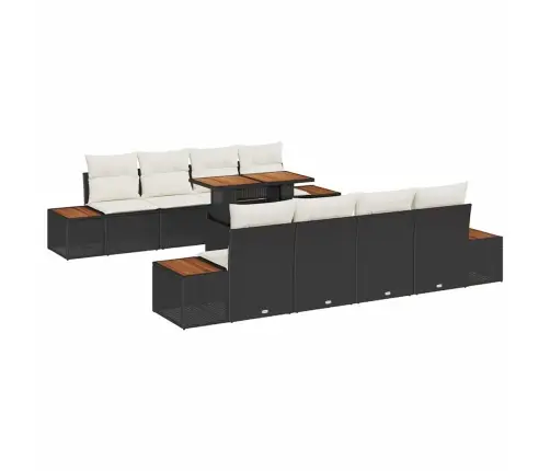 Aia Diivanikomplekt Ladustamisega 9 Pcs Must Polürooster