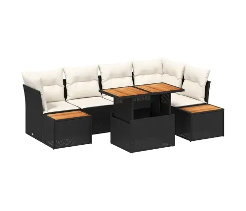 Aia Diivanikomplekt Ladustamisega 10 Pcs Must Polürooster