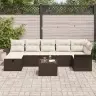 8 Daļu Dārza Dīvānu Komplekts Ar Spilveniem Brūnā Polietilēna Rotangpalma Vidaxl 8 Daļu Dārza Dīvānu Komplekts Ar Spilveniem Brūnā Polietilēna Rotangpalma Vidaxl