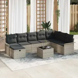 Aia Diivanikomplekt 9 Pcs Helehall 297.5 X 187.5 X 85 Cm