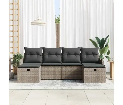 Diivanikomplekt Padjaga Ladustamisega 6 Pcs Hall Polürotang