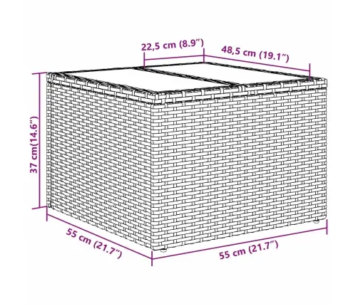 6 Daļu Dārza Dīvānu Komplekts Ar Spilveniem Bēšs Polirotangs Vidaxl