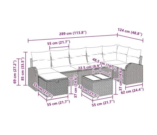 Diivanikomplekt Padjaga Ladustamisega Beez Ja Koor Polürotang